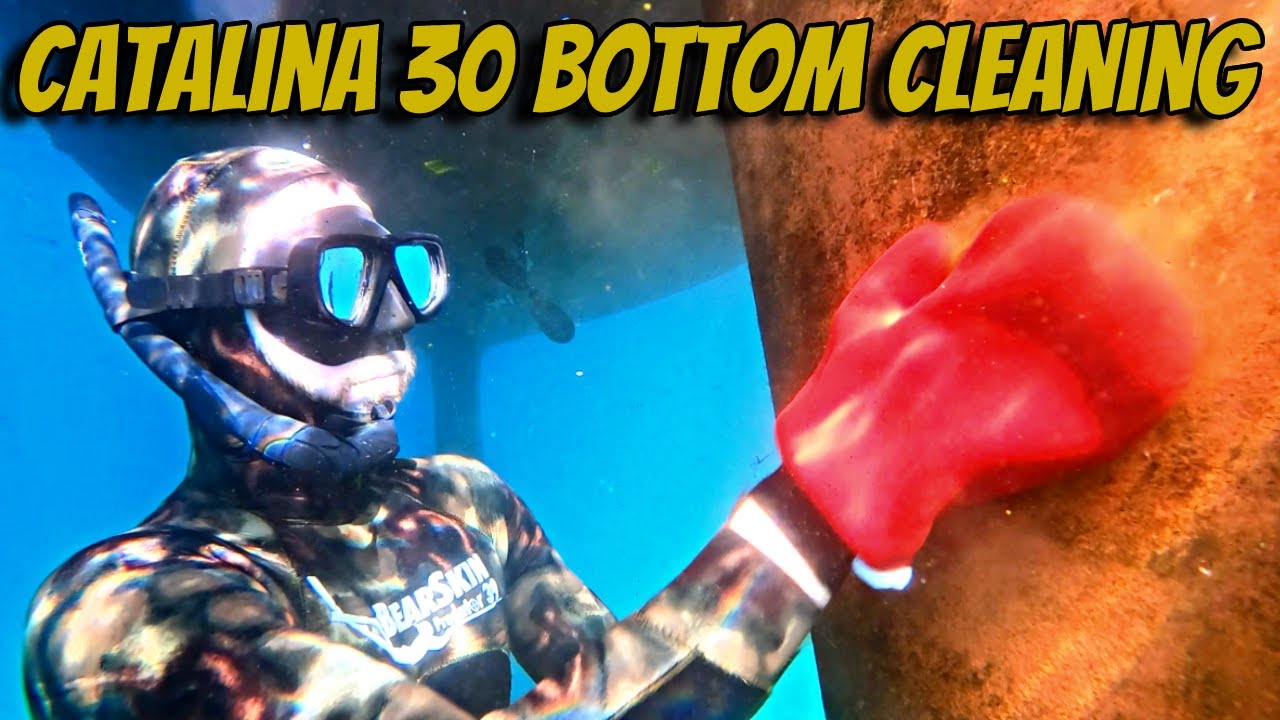 Bottom Cleaning on a 30ft Sailboat | Sailing Fujin S1E6
