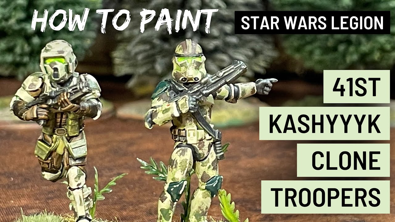 How to Paint Star Wars Legion 41st Clone Troopers