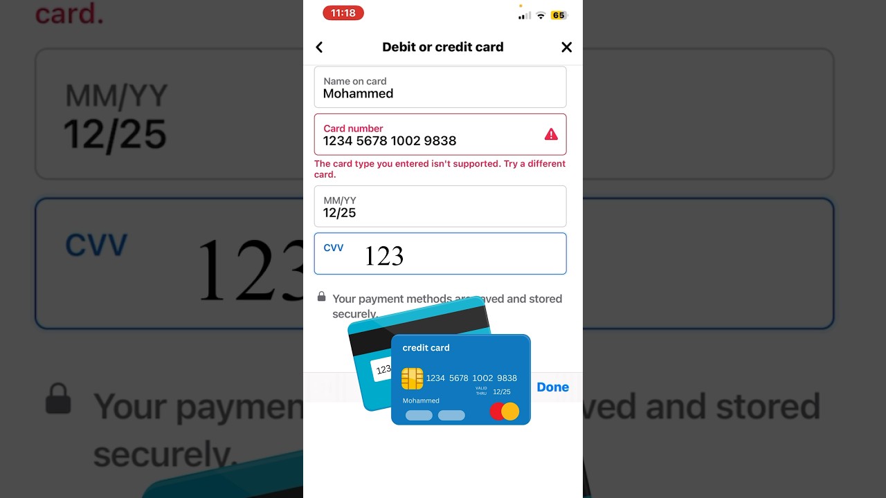 Add Payment Method  in Facebook #shorts #shortsfeed #short #yt