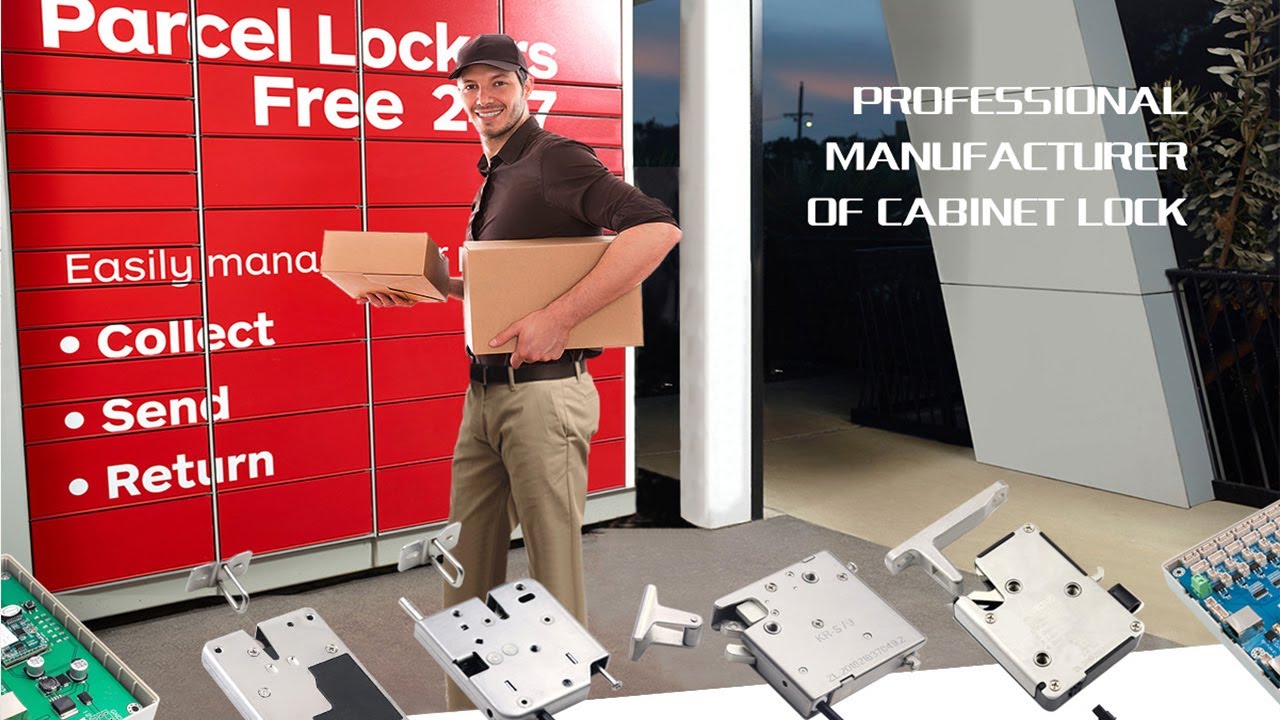 Control system and Electronic lock for smart parcel delivery cabinet