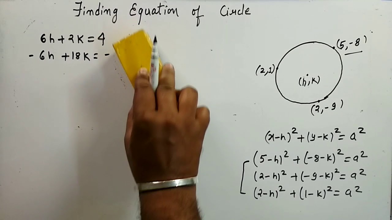 Circle Part 2 | Finding equation of circles passing through 3 given points | Kamaldheeriya