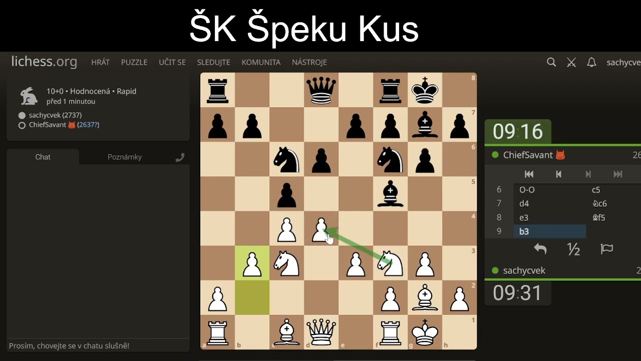 ŠK ŠK jak přemýšlí velmistr aneb pěkně to tam hvízdlo :-)