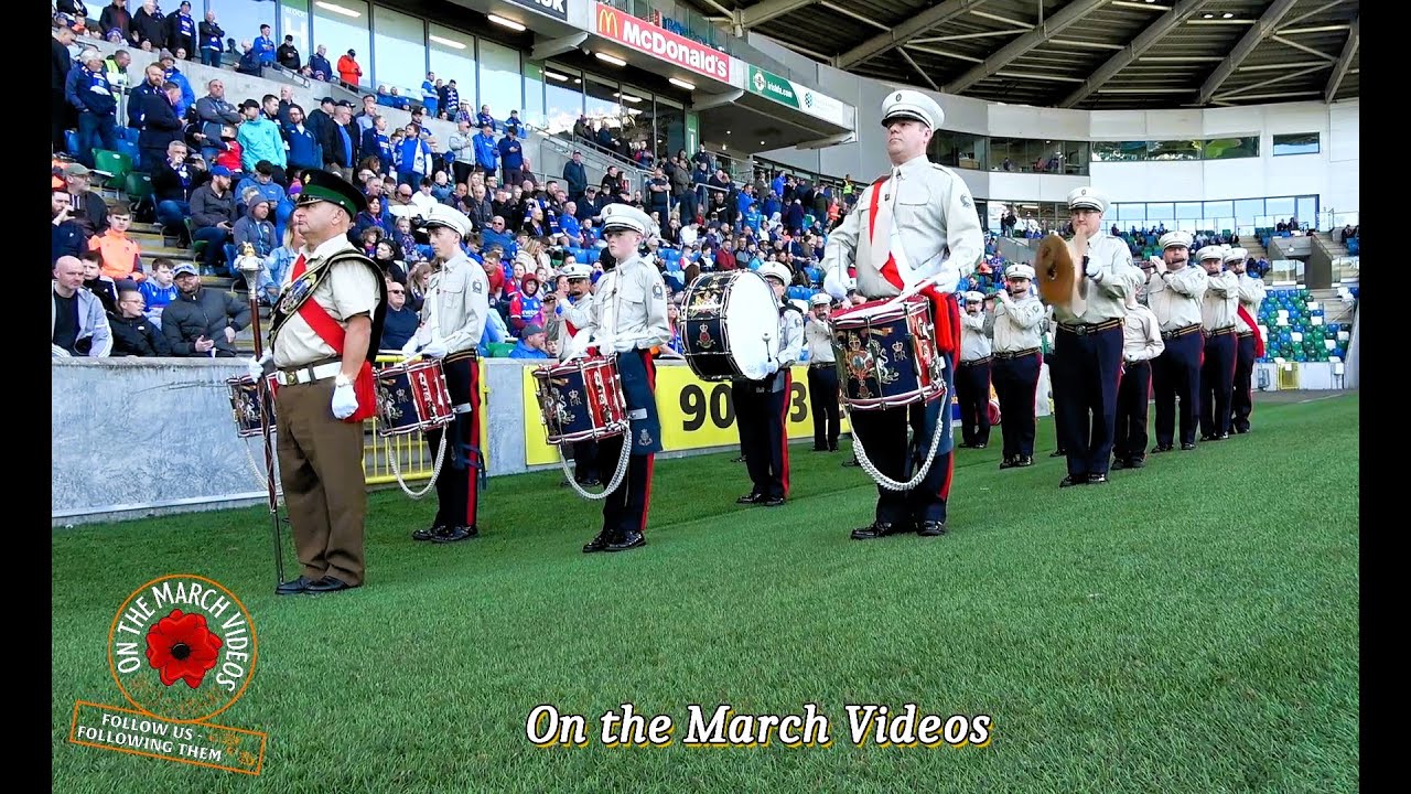 Somme Memorial Flute Band @ Windsor Park 5th April 2025 (Full Clip)