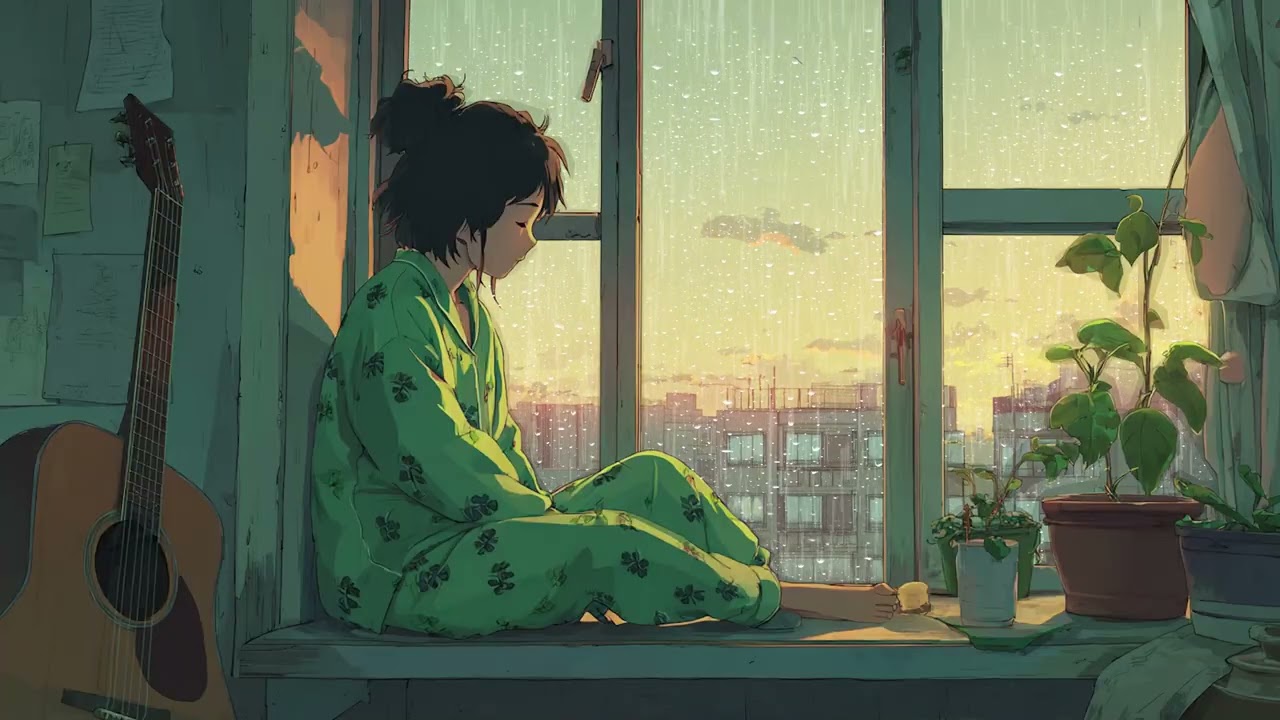 3 Hours Soft Rainy Night 🌧️ Peaceful Music for Deep Sleep