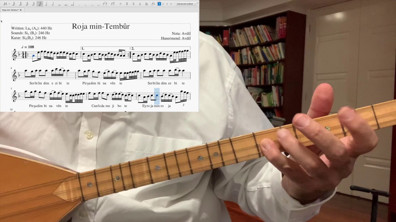 Roja min Tembur/Baglama Nota Tempo:♪:108