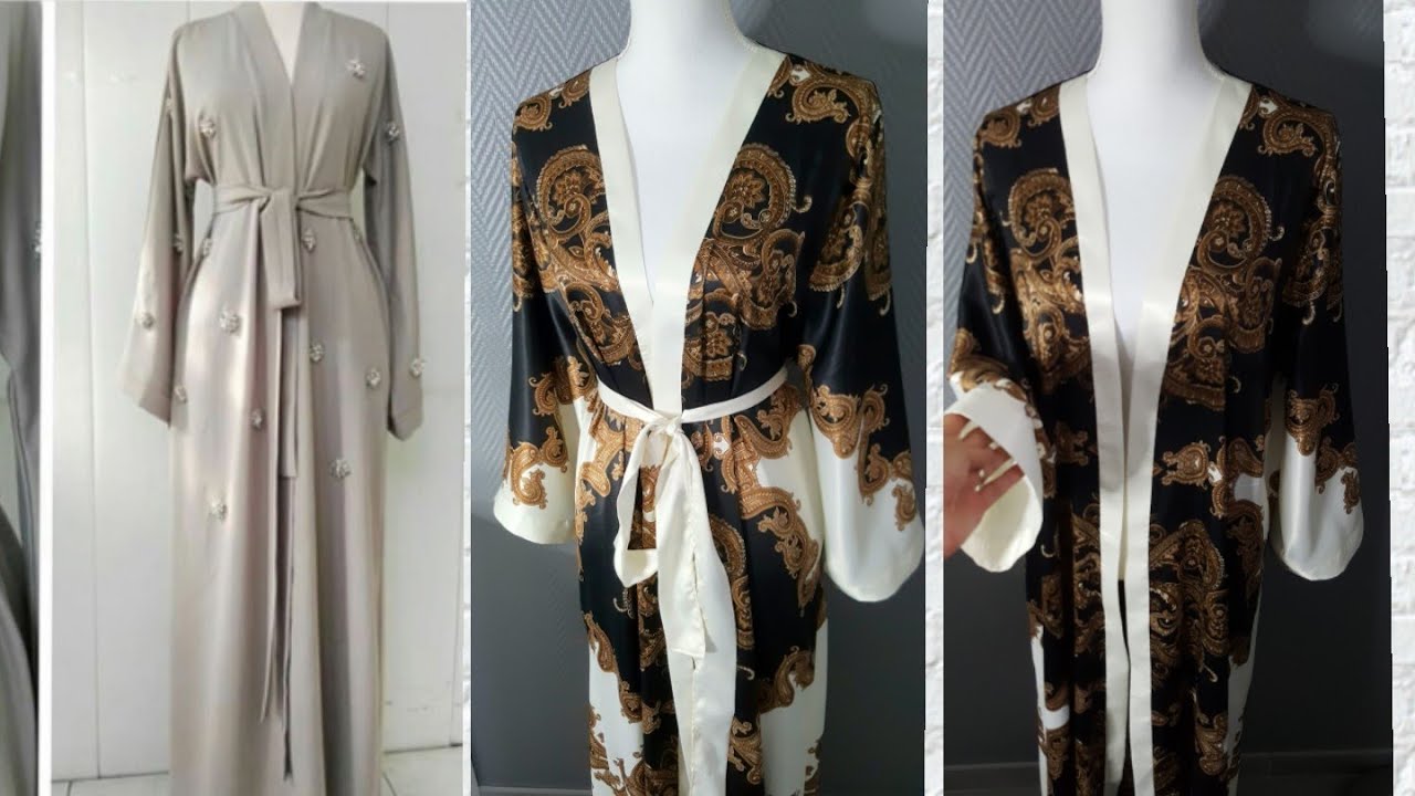 خياطة عباية كيمونو للعيد جزء تاني coudre abaya kimono partie 2