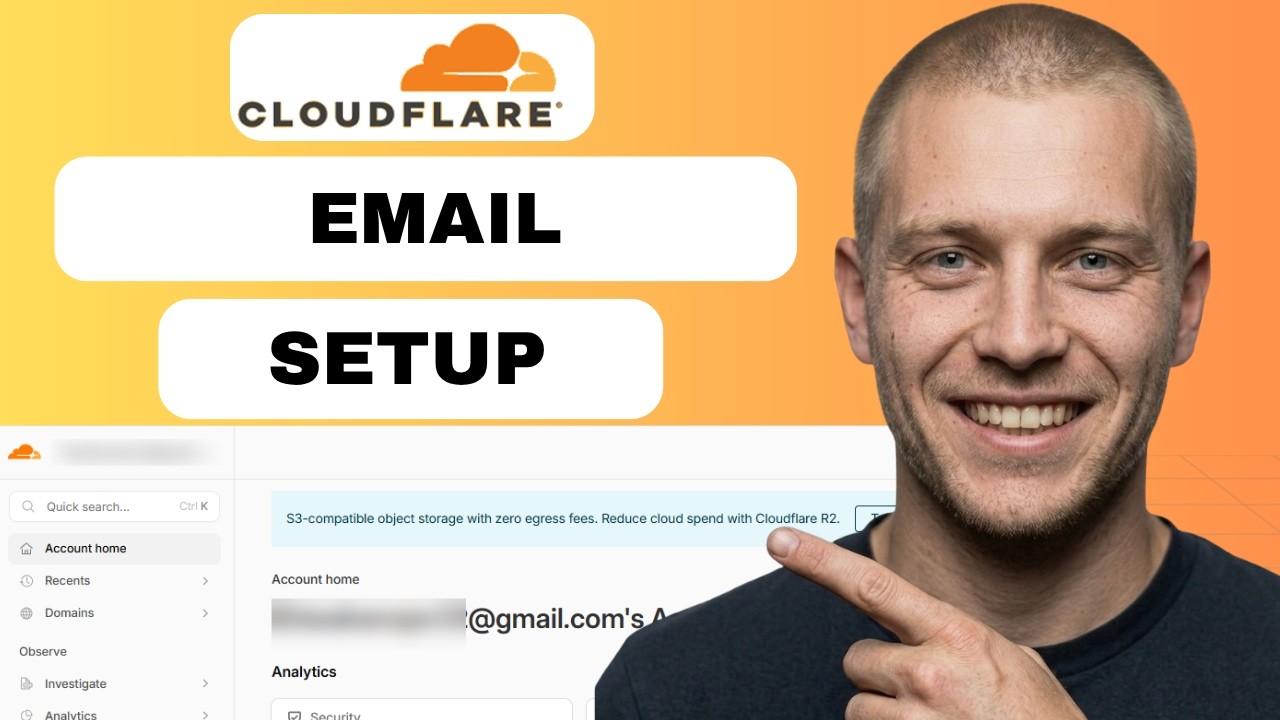 Cloudflare email setup beginner tutorial  (full guide 2026)