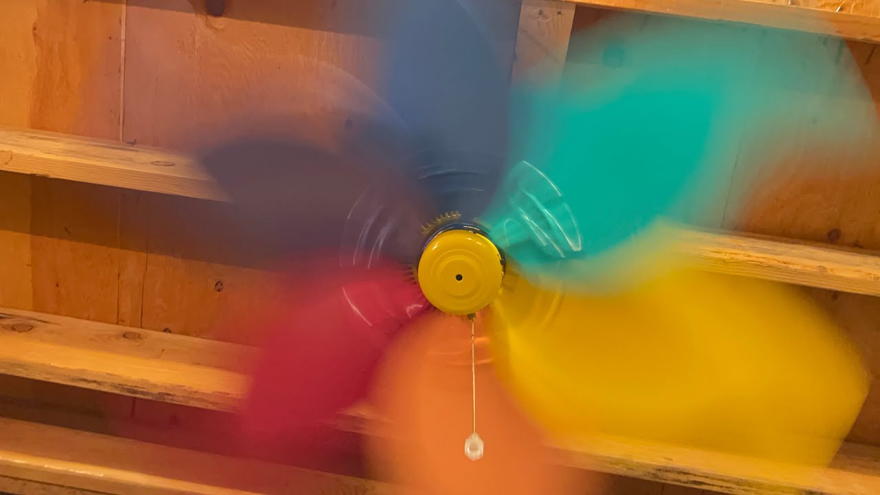 NEW FAN: Pastel Quorum International Pinwheel Ceiling Fan.