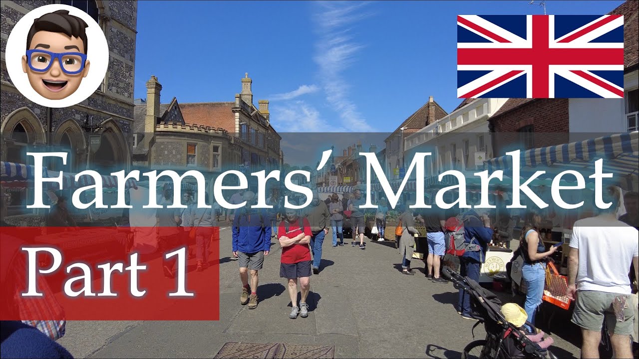 Farmers' market in Winchester UK, Part 1