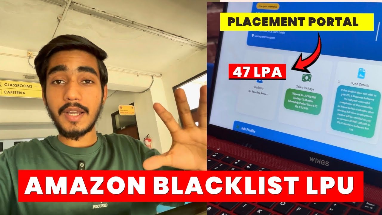 LPU Placement Reality 2026 🔥 Amazon Blacklist? CV Mistakes & Placement Portal Explained