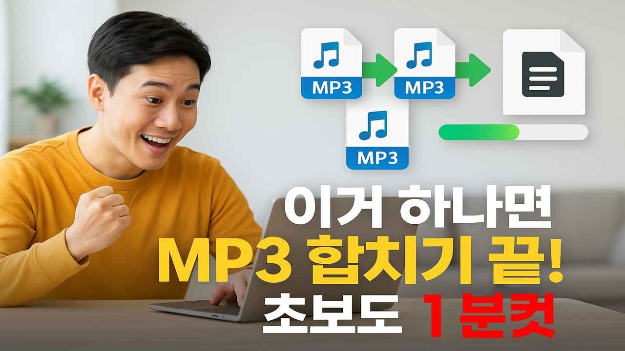 이거 하나면 MP3 합치기 끝, 초보도 1분컷