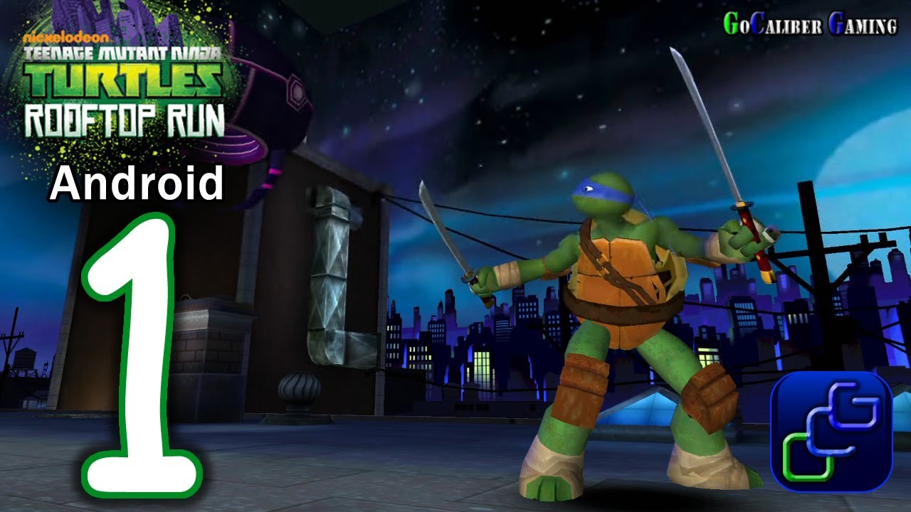 TMNT: ROOFTOP RUN Android Walkthrough - Gameplay Part 1 - LEO Stages: 1, 2 and 3