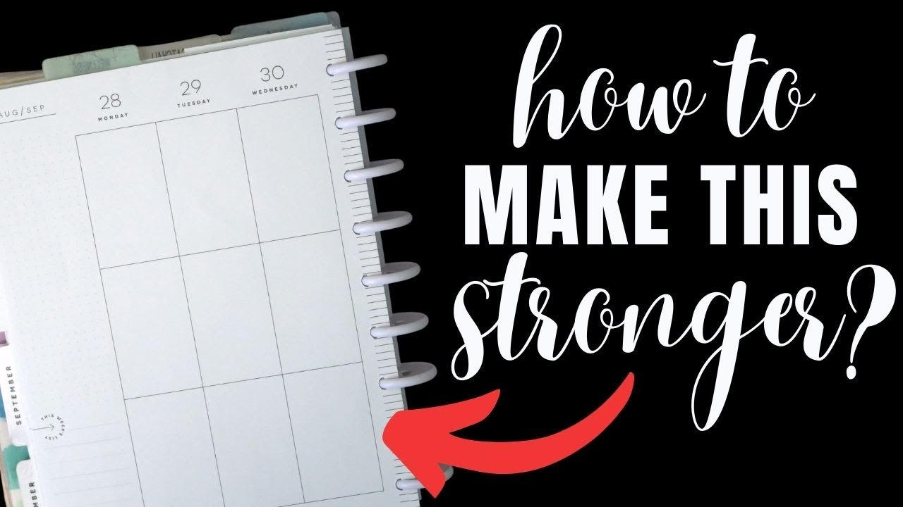 Reinforce Disc Planner Punches - Happy Planner Tips, Tricks, Hacks & Tutorial - 5 Minute Friday