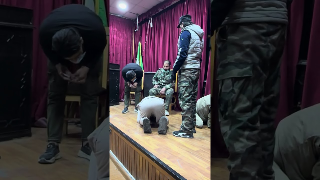 الجزء الأول من مسرحية نبض سجين صيدنايا الأحمر (المشهد الثالث)
