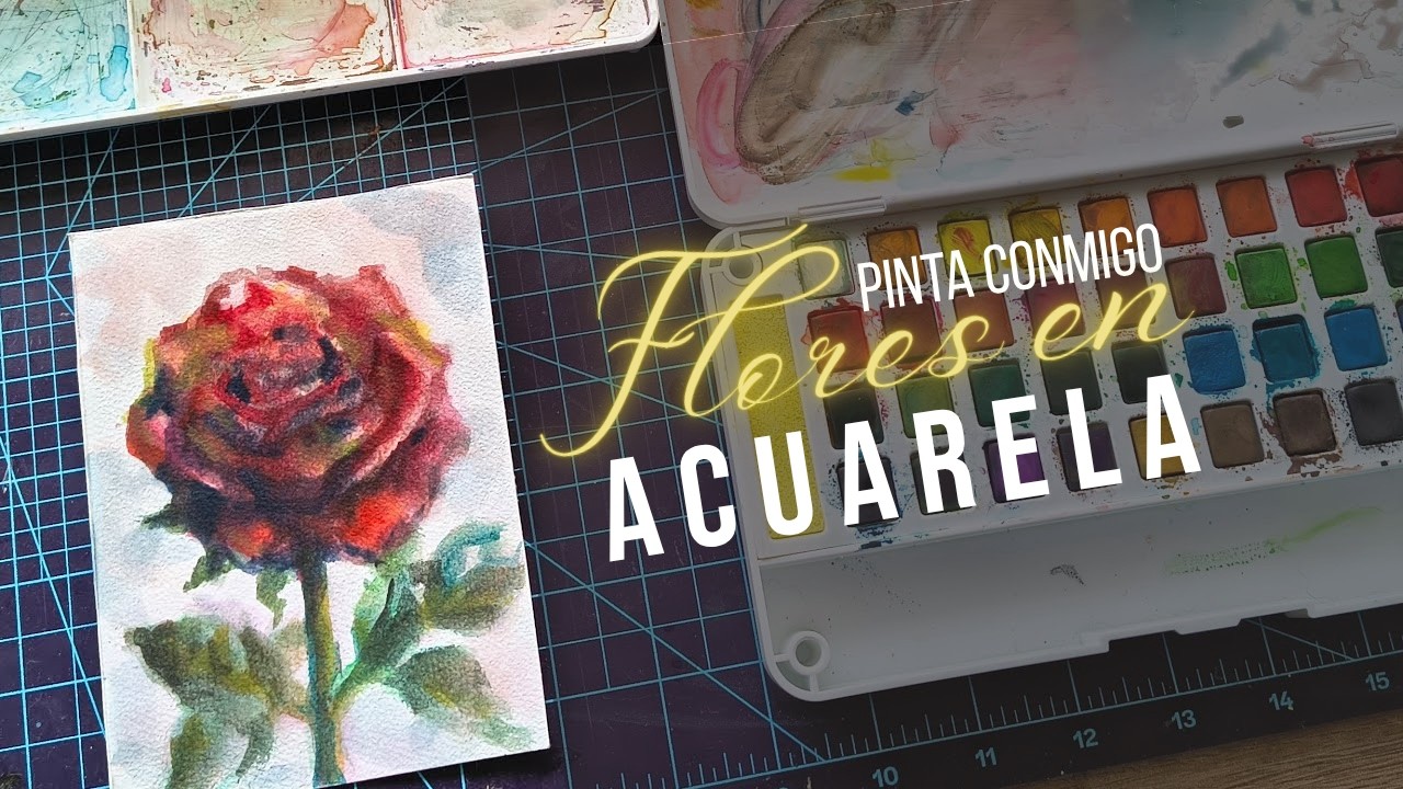 Acompañe a pintar con Acuarelas 💐🖼️
