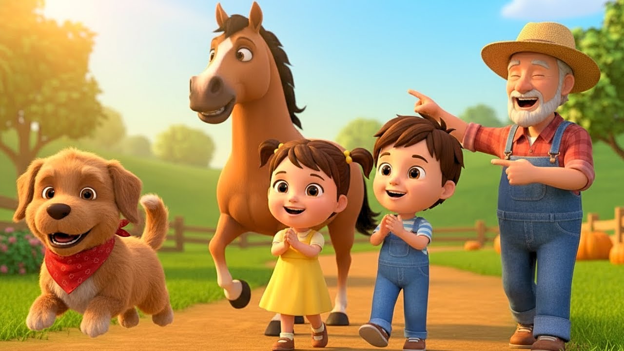 Old MacDonald had a farm, E-I-E-I-O Nursery Rhymes & Kids Songs