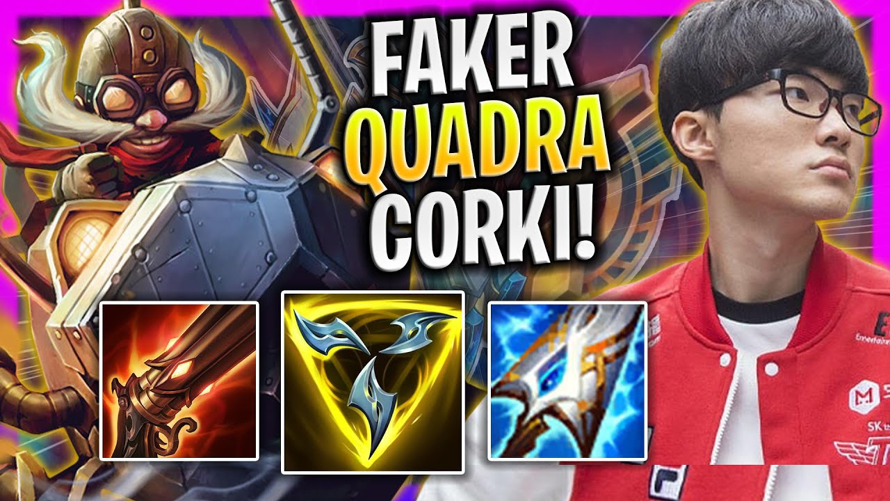 FAKER IS INSANE WITH CORKI! *QUADRAKILL* - T1 Faker Plays Corki Mid vs Orianna! | Season 2024