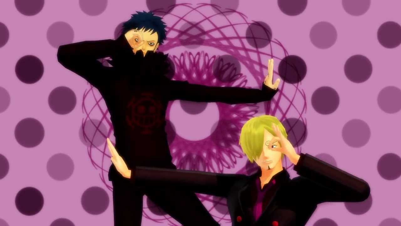 【MMDワンピ 】ローとサンジで脳漿炸裂ガール