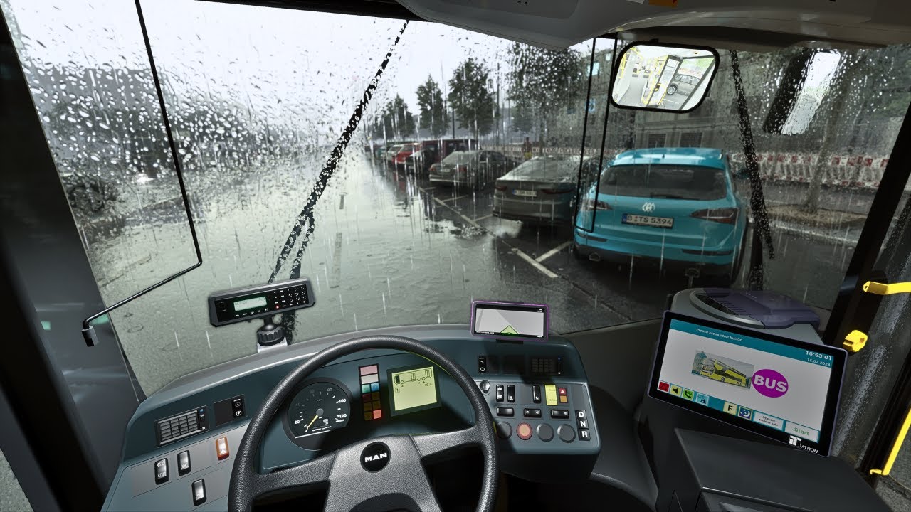 Relaxing Driving in the Rain - The Bus Update 2.5 (Unreal Engine 5.3 - 4K Ultra Graphics)