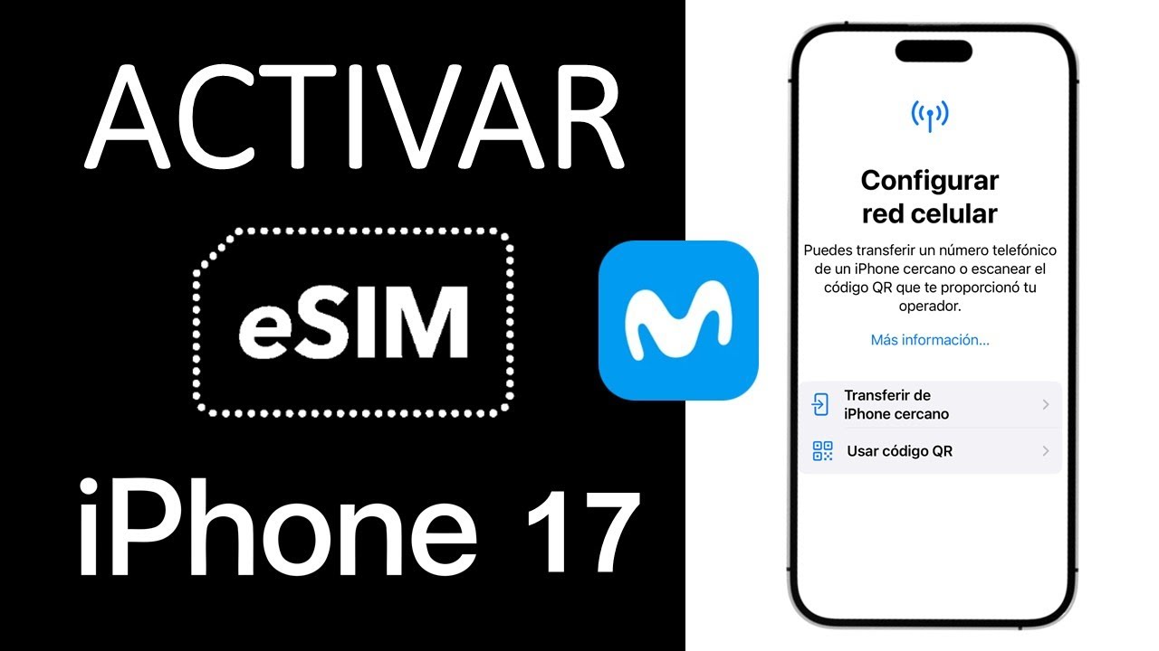 Como Pedir y Activar eSIM iPhone 17 - Movistar Argentina