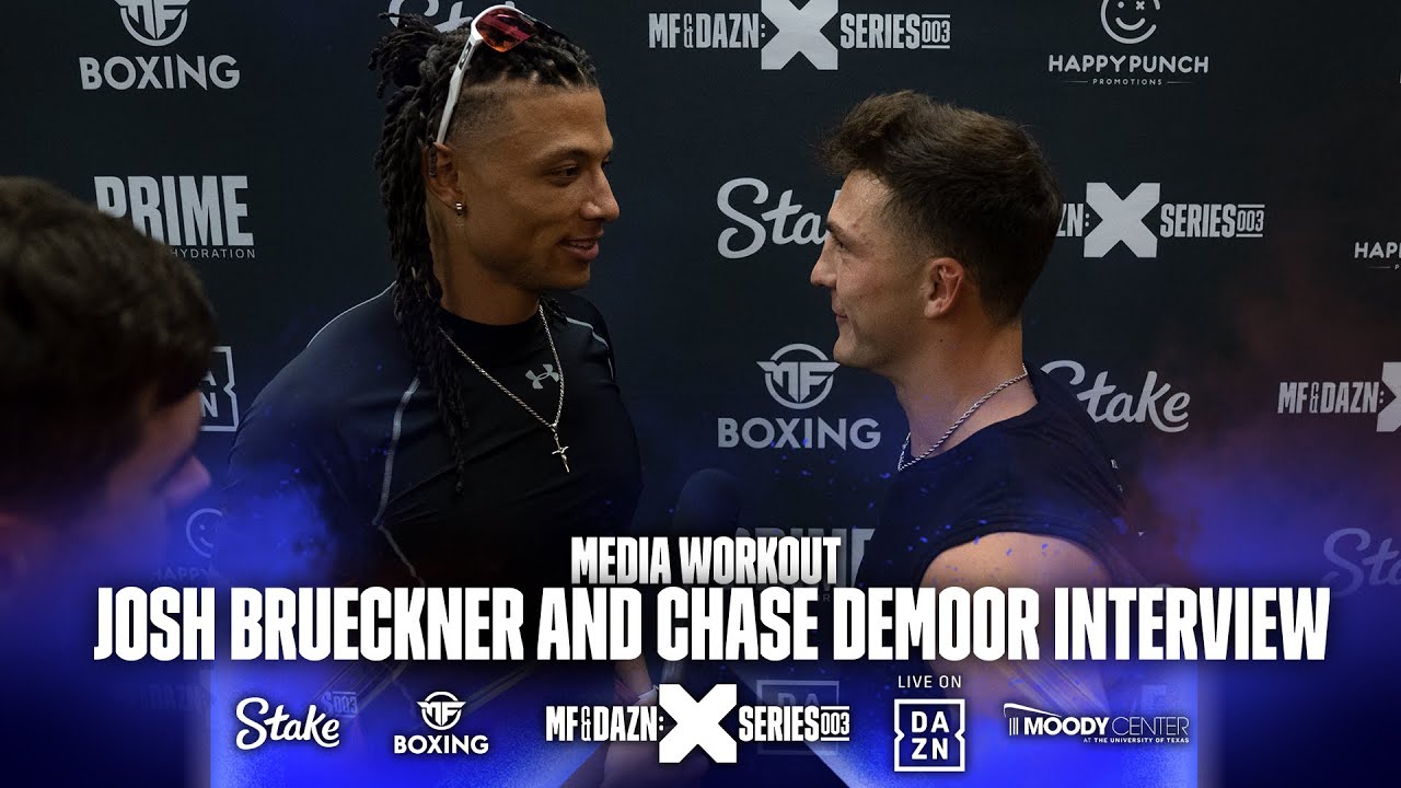 “YOU’LL HIT THE CANVAS!” - Josh Brueckner promises Chase Demoor KO during FACE OFF | Misfits Boxing