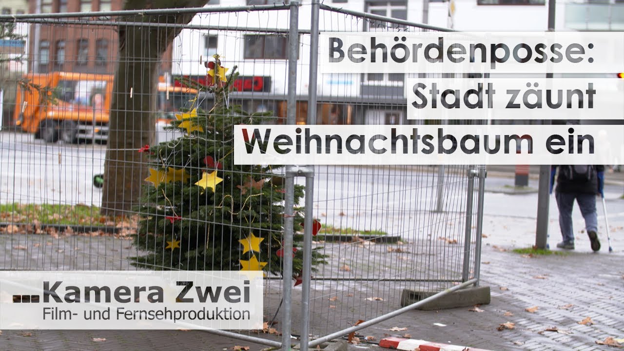 Beh&ouml;rden-Posse: Stadt z&auml;unt Mini-Weihnachtsbaum ein | Kamera Zwei