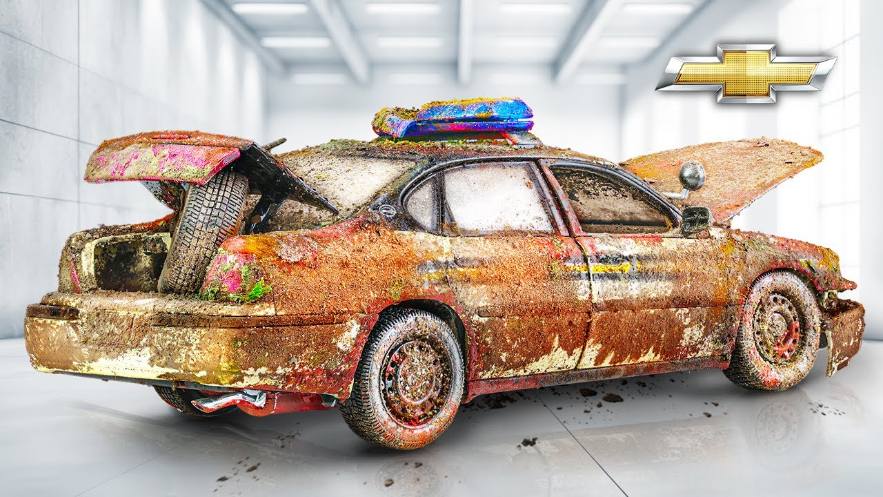 Restoration Abandoned Chevrolet Impala | Rusty Police Car Rebuild and Customization