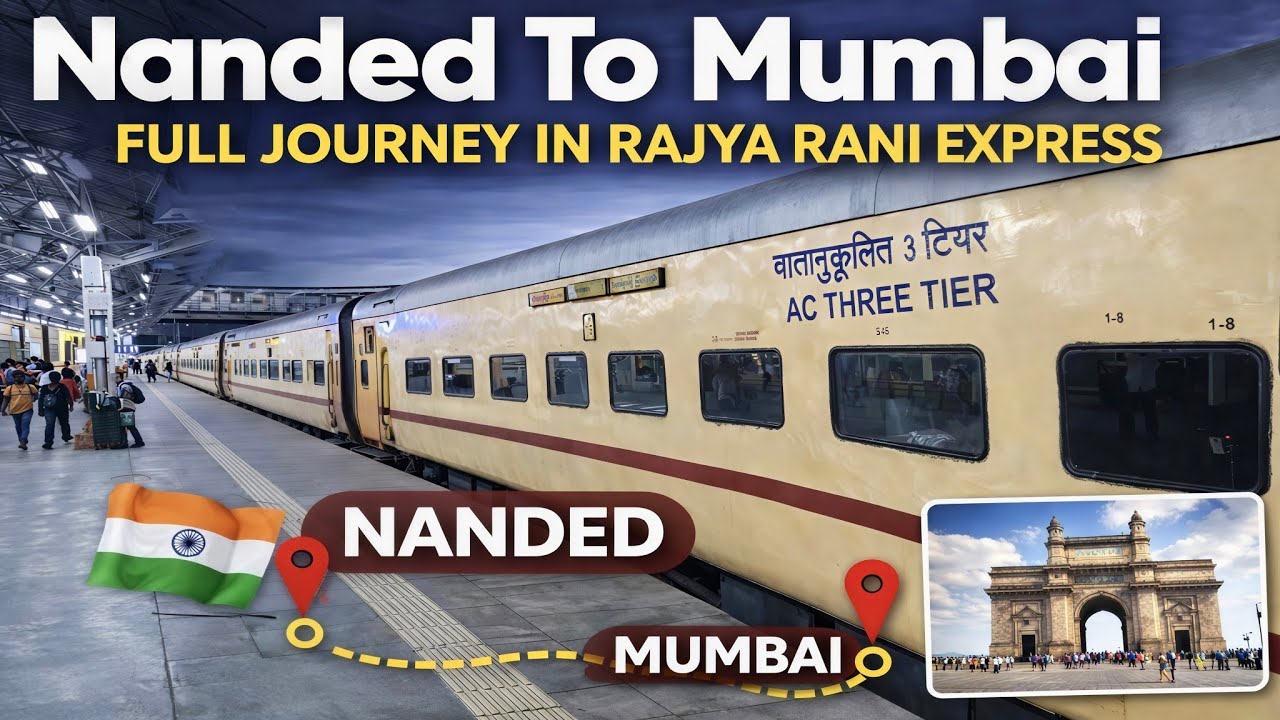 Journey in Rajy Rani Express | Nanded To Mumbai | 17611 | Full Journey In Sleeper Class