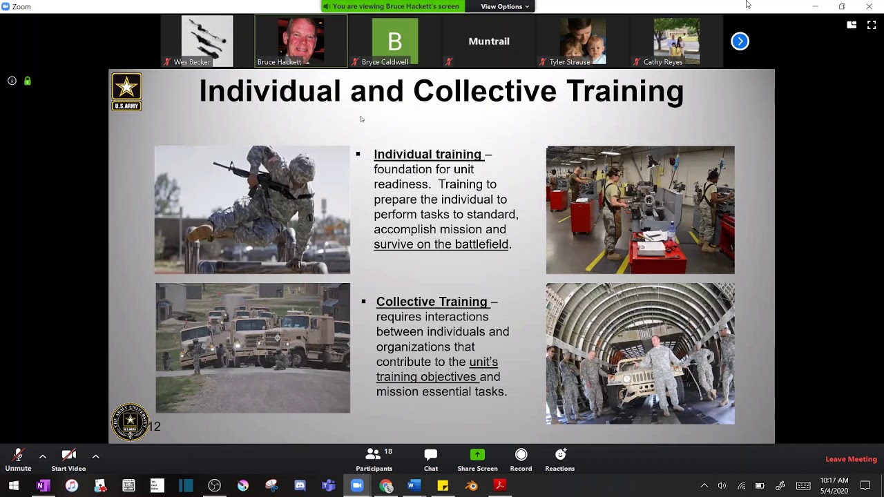 Unit Training Management Part 1 May 4, 2020
