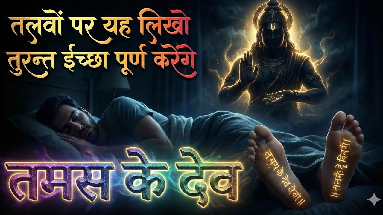 तलवों पर यह लिखते ही हर इच्छा पूरी करेंगे तमस देव