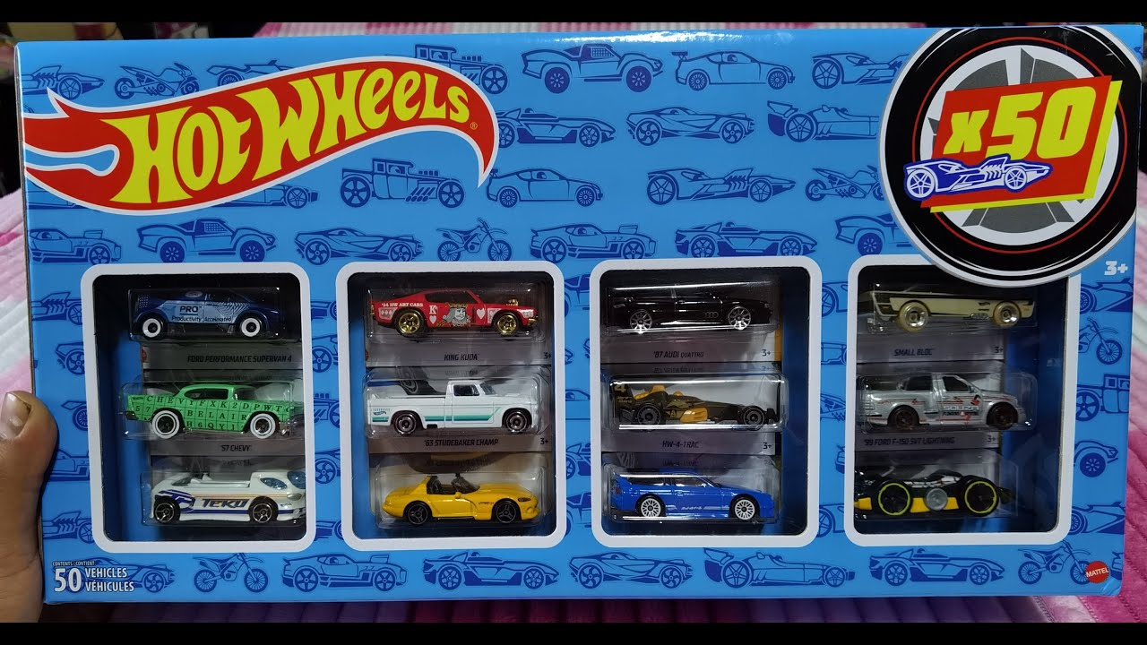 Unboxing hotwheels caja de 50 piezas 2024