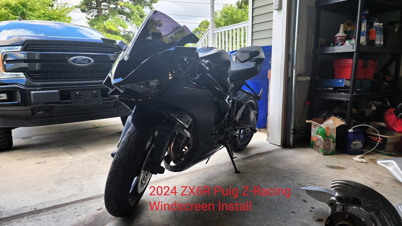2024 ZX6R Aftermarket Windshield Install (Puig Z-Racing)