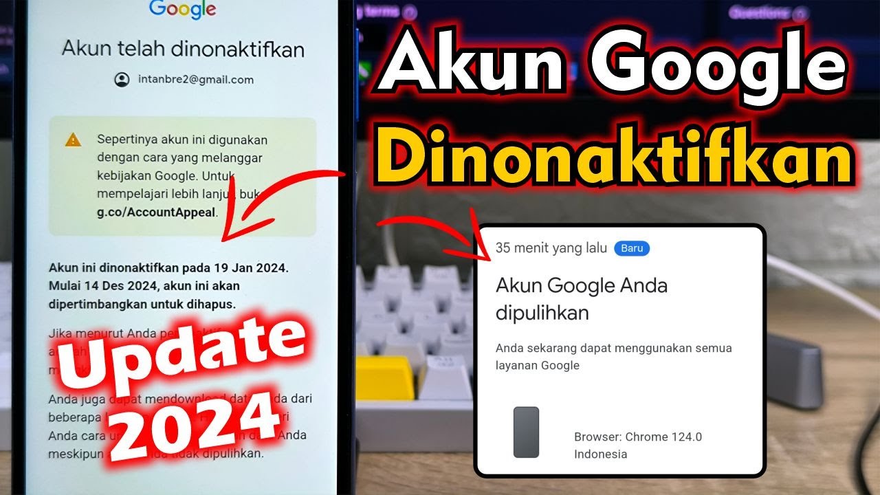 Cara Mengaktifkan Akun Google Yang Dinonaktifkan Oleh Google 2024