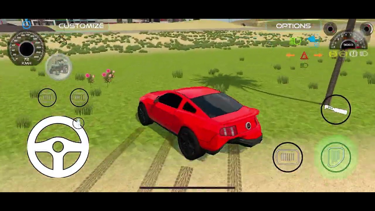 Red car 🚘 stunt