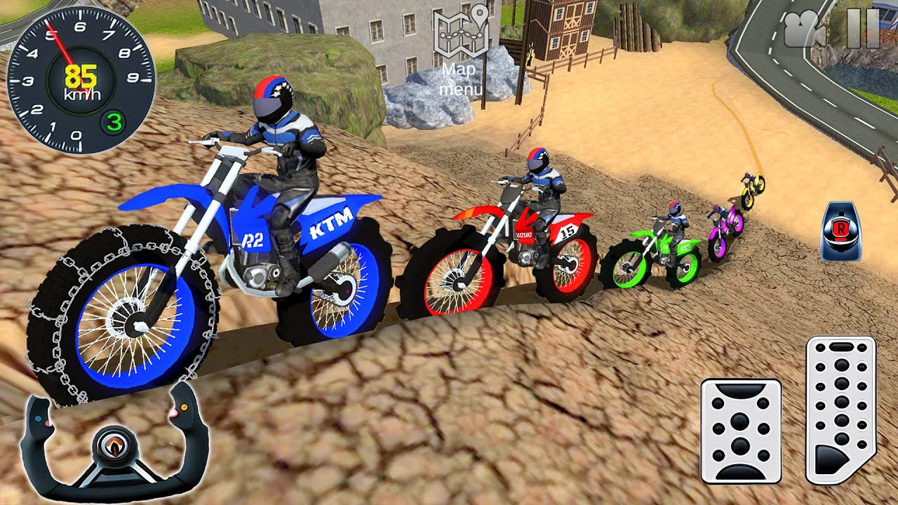 Impossible Dirt Motocross Bike Stunts Driving - Off-Road Racing Simulator 3D - Android GamePlay #2