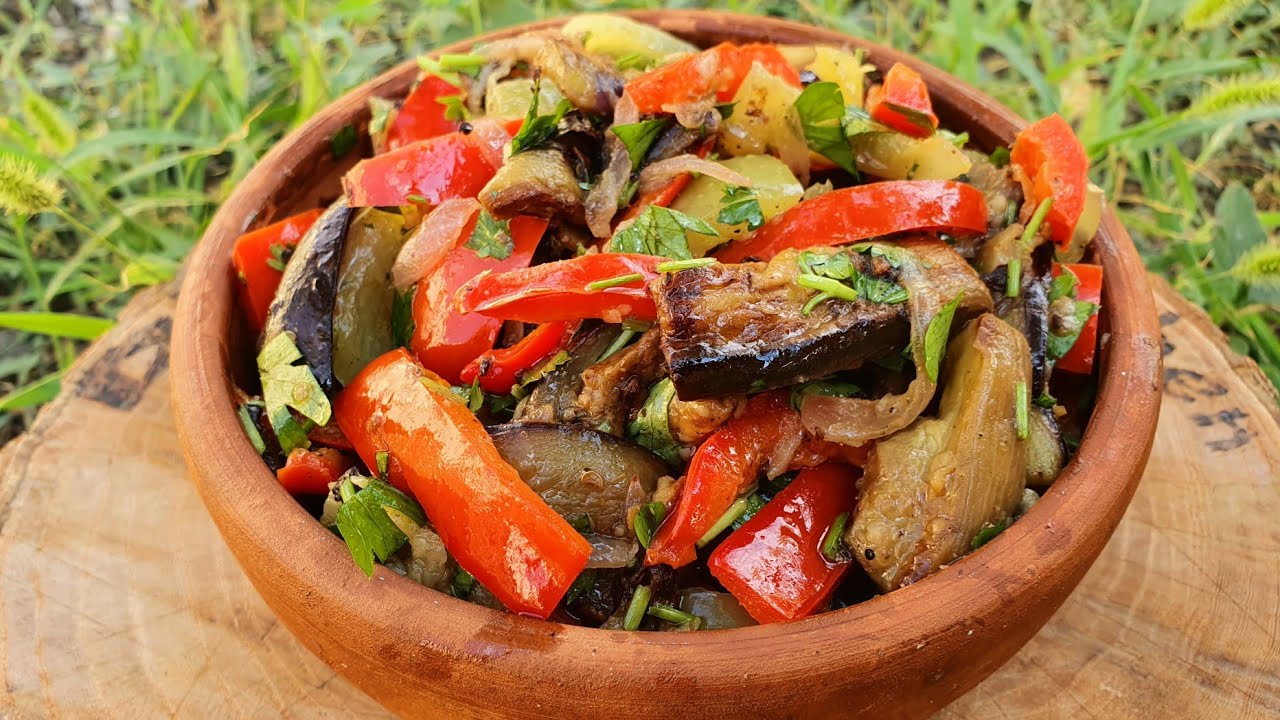 Вкусный Салат из Баклажанов  | Ləzzətli Badımcan Salatı