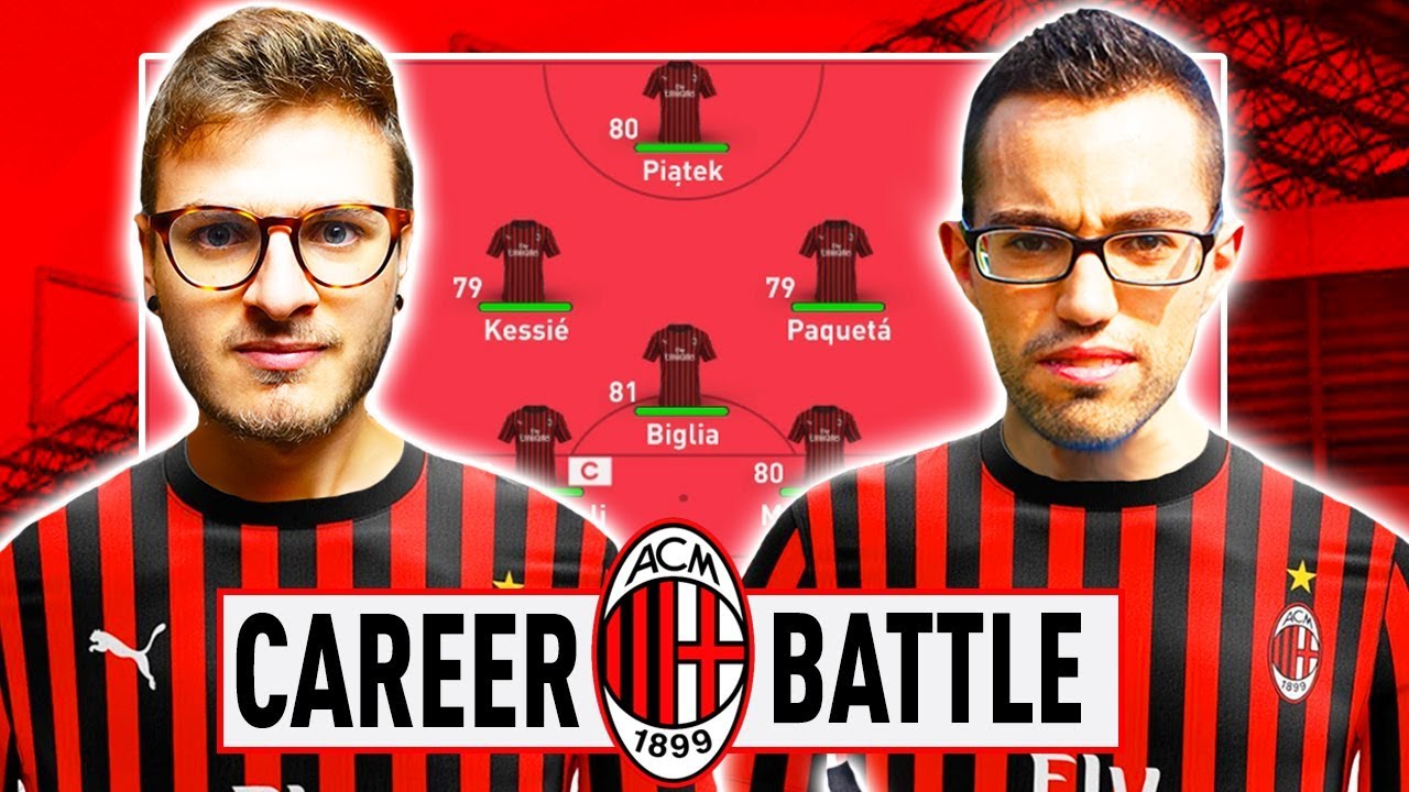 ⚔️1 VS 1 CAREER BATTLE CHALLENGE ZW VS GIUSE360 con il MILAN! FIFA20 ⚽️