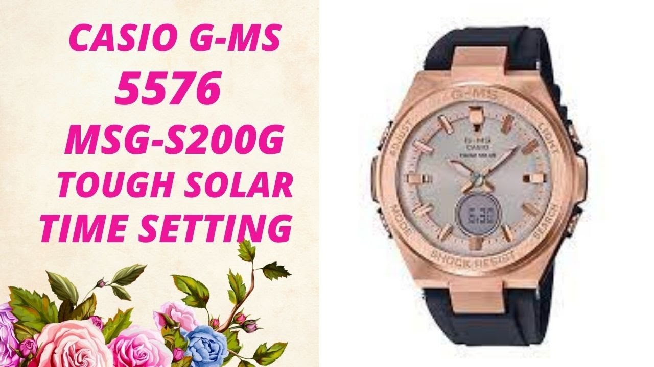 how to set the time casio g-ms 5576 msg-s200g #watchservicebd