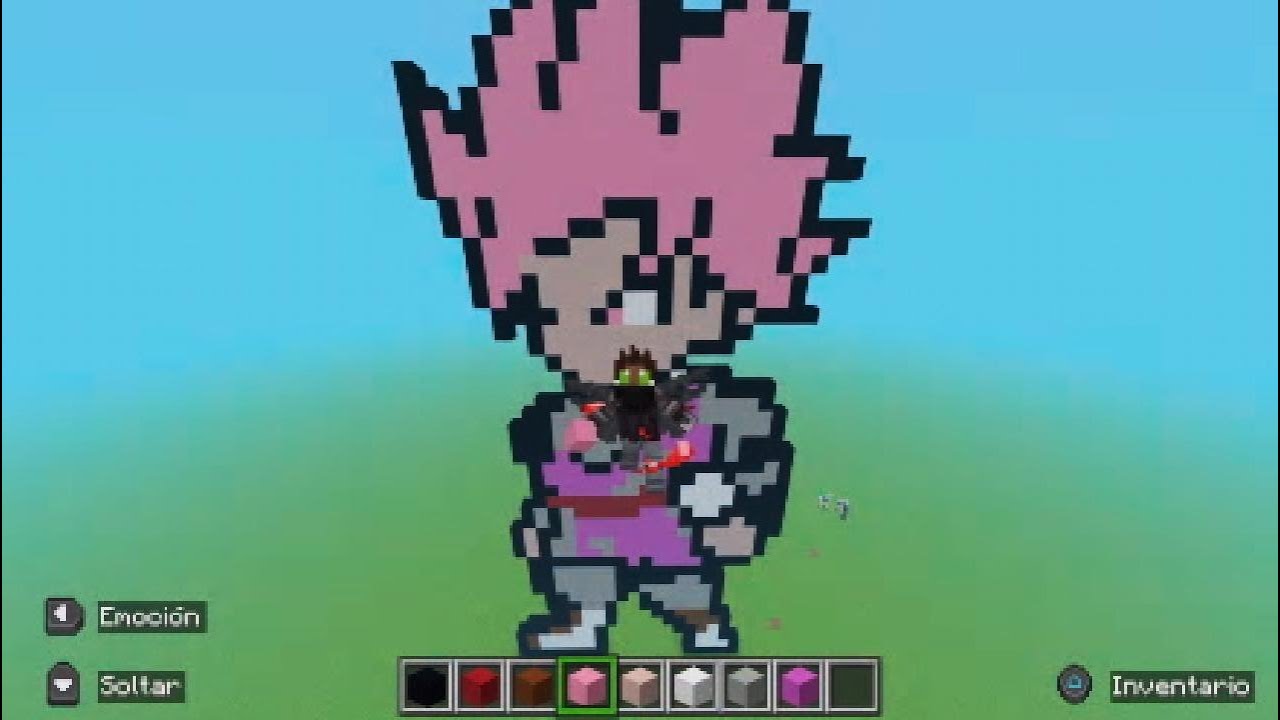 Pixelar GOKU BLACK en Minecraft