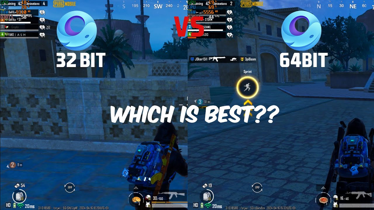 Gameloop 32 Bit Vs 64 Bit | Performance Comparison | Which Is Best | Pubg Mobile 3.1| 2024