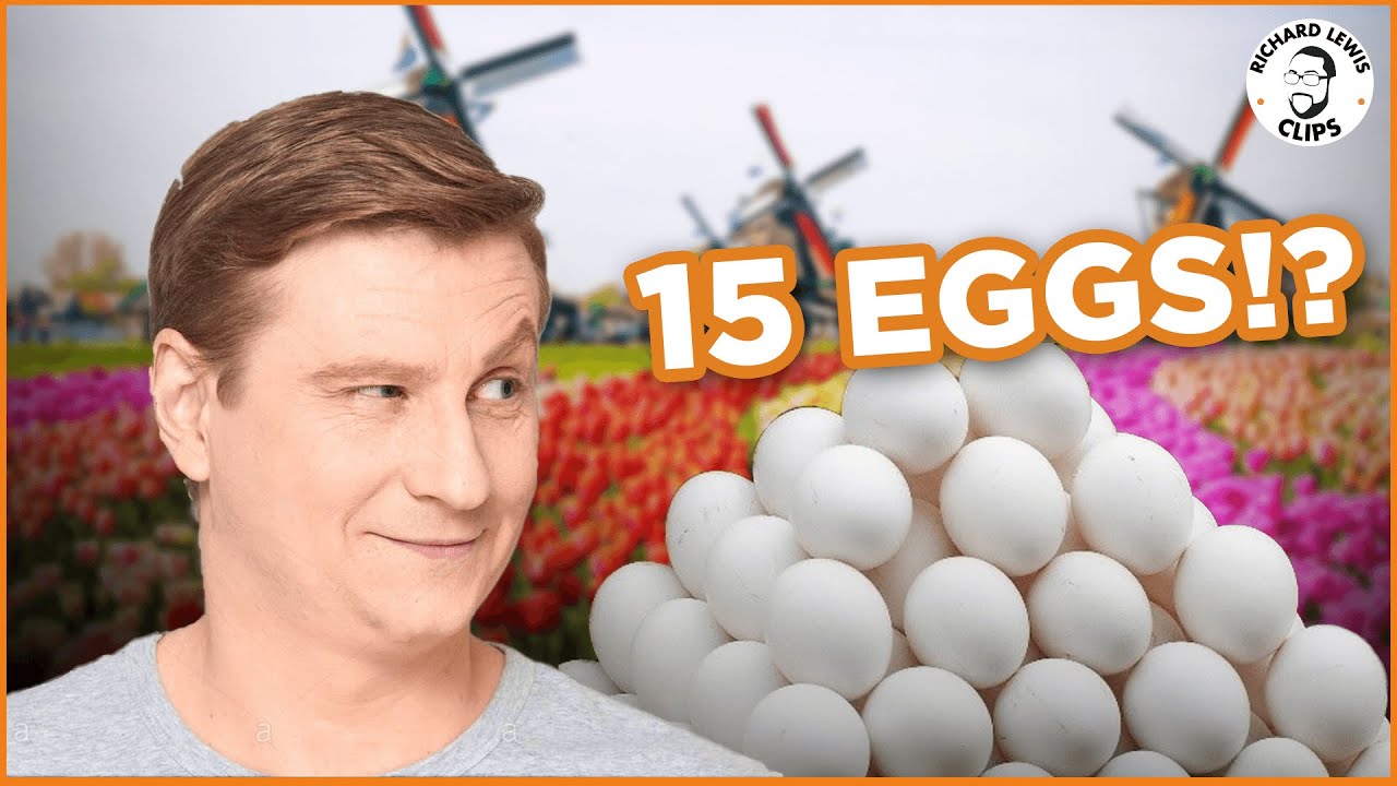 A man who really likes eggs