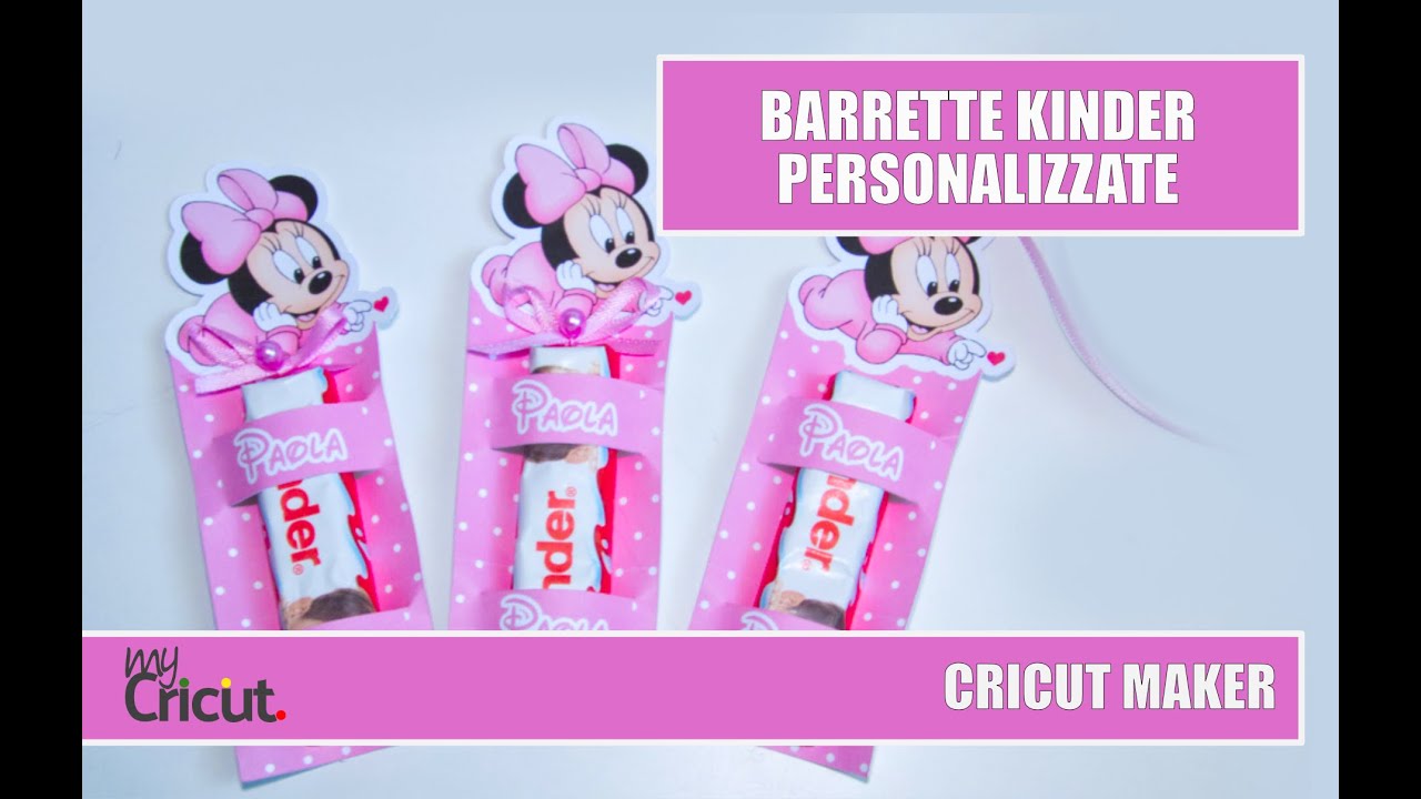 Barrette cioccolato personalizzate. Tutorial Cricut Maker