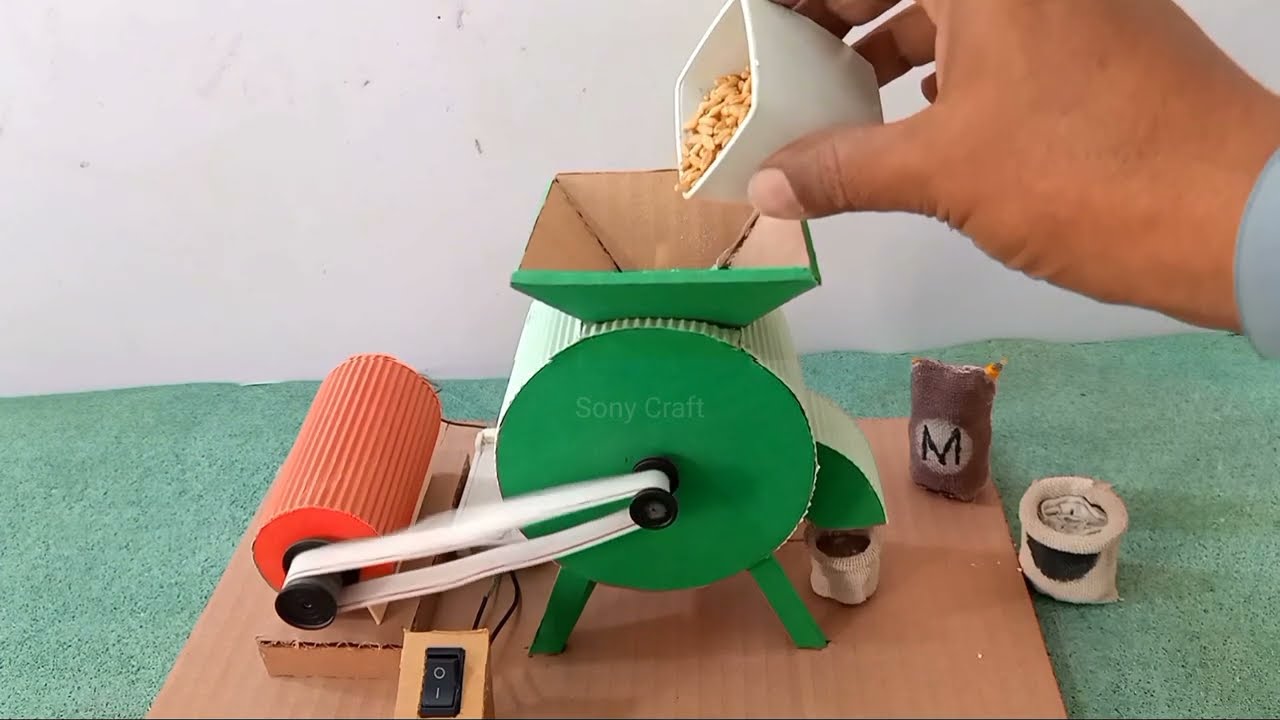 How To Make Mini Flour Machine Form Cardboard at Home! DIY Flour Mil
