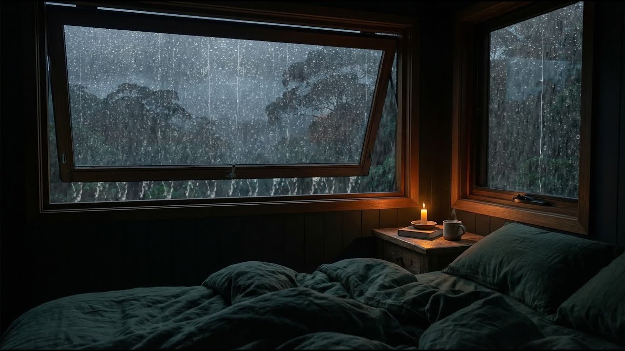 My Secret To Beating Insomnia: Heavy Rain & Thunder Sounds For Sleep & Relaxation