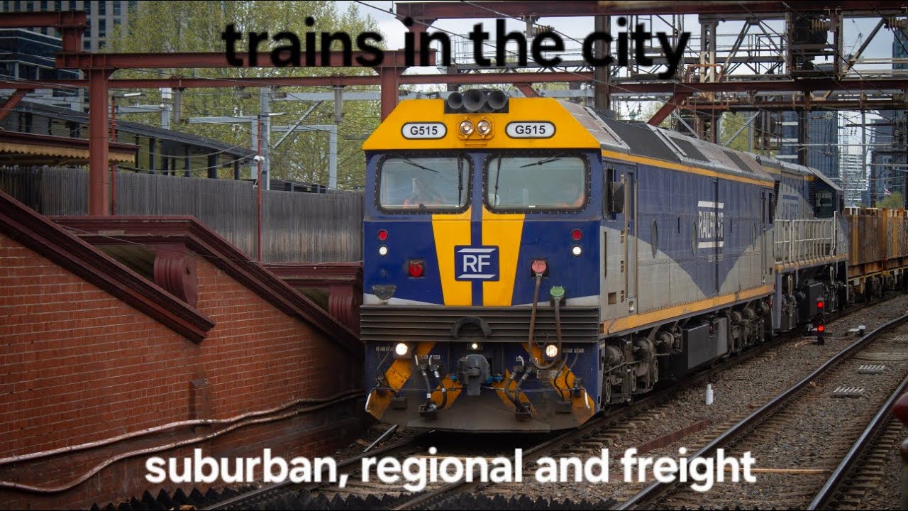 trains in the city: suburban, regional and freight 