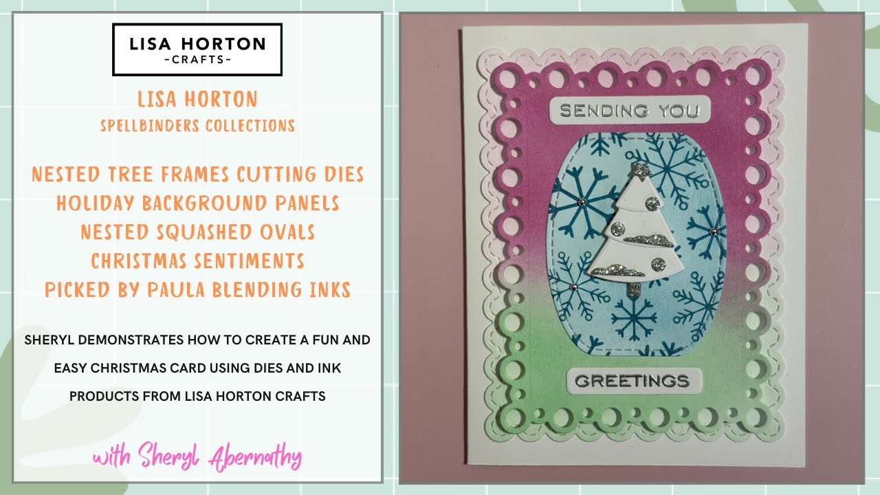 Crafting with the Nested Tree Frame Cutting Dies by Lisa Horton Crafts