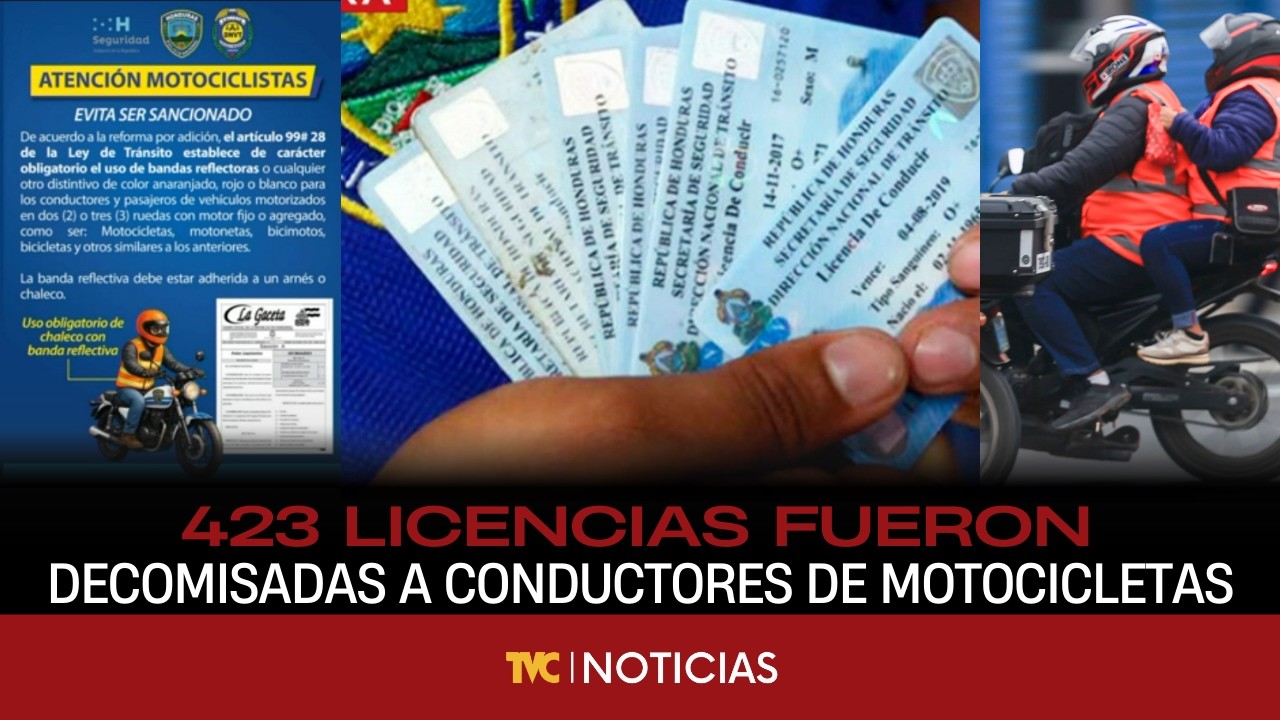 423 licencias fueron decomisadas a conductores de motocicletas por no portar chaleco reflectante