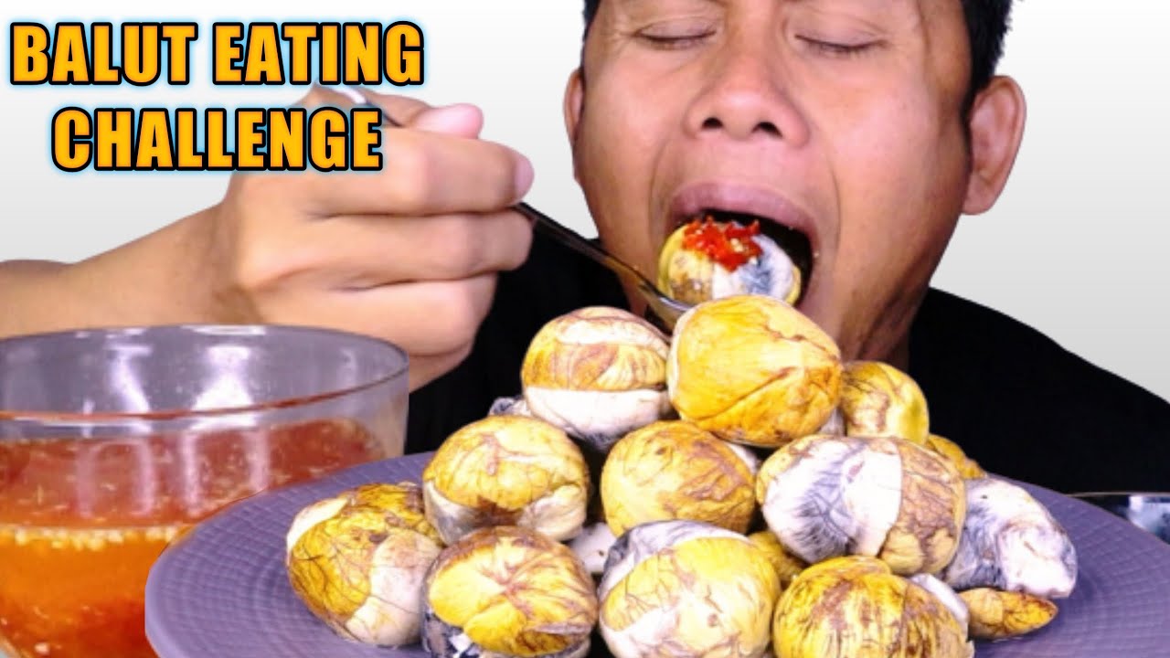 EATING 20 BALUTS CHALLENGE | BALUTS DUCKS MUKBANG CHALLENGE | SPICY CHILI SAUCE | PINOY CHALLENGE