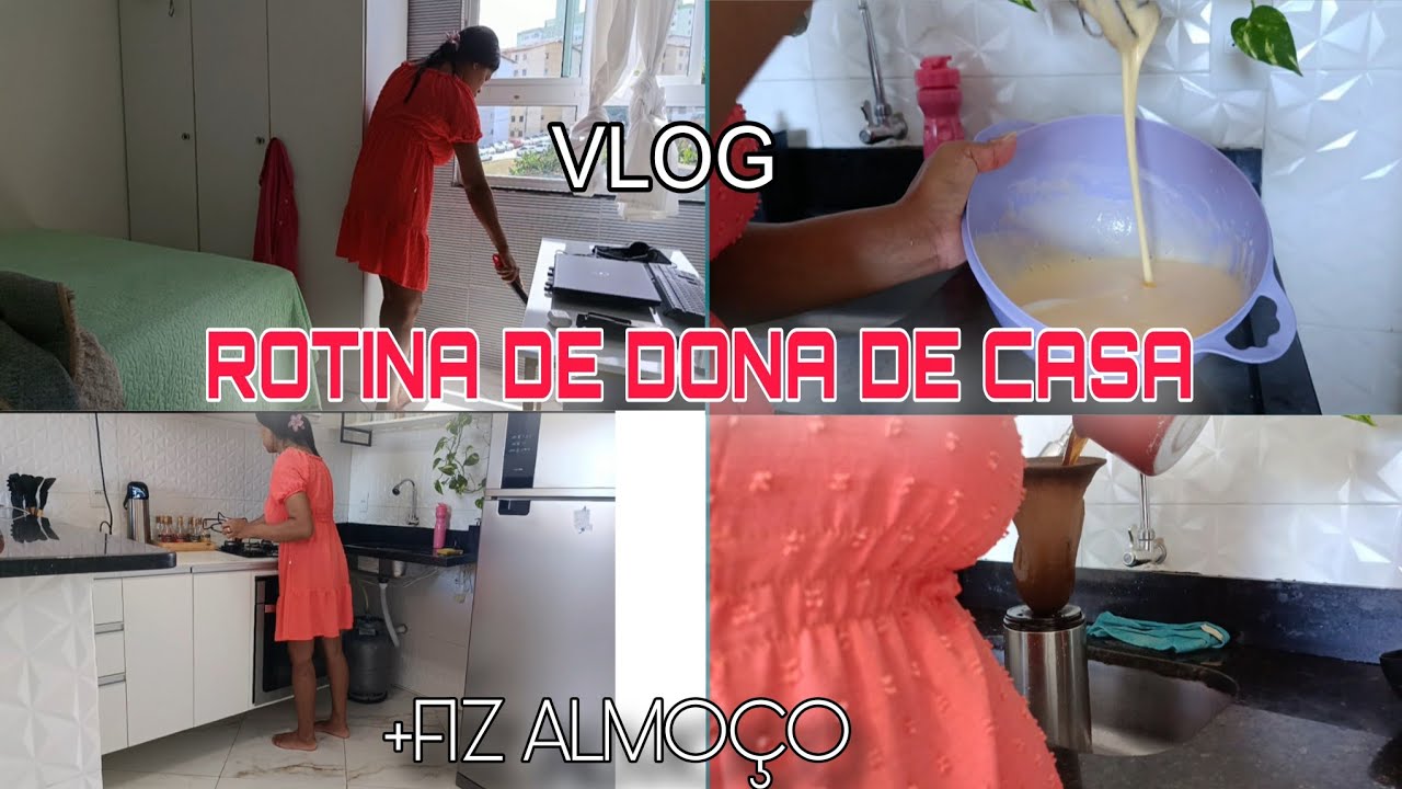 ROTINA DE DONA DE CASA REAL LIMPEZA NO QUARTO🧹+FIZ ALMOÇO FRESQUINHO ✨