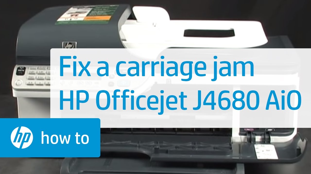 Fixing a Carriage Jam | HP Officejet J4680 All-in-One Printer | HP